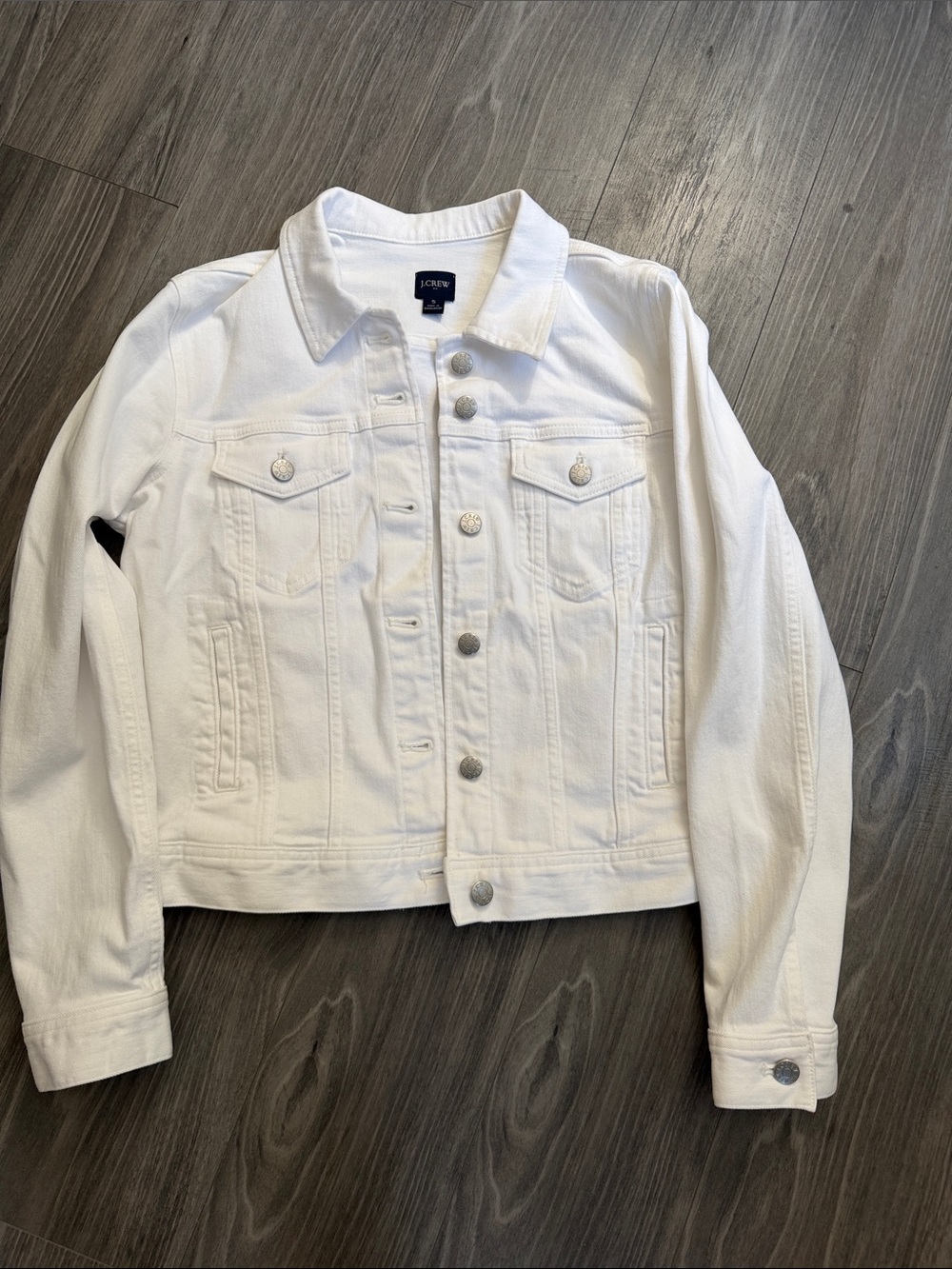J.Crew Classic White Denim Jean Jacket Women’s Small NWT Style AN581